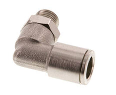 8mm x R1/8'' 90 graden L-verbinding Messing Insteekfitting Buitendraad Draaibaar FKM [2 Stuks]