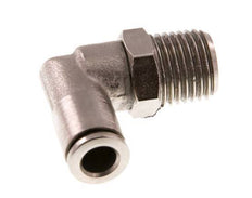 6mm x R1/4'' 90 graden L-verbinding Messing Insteekfitting Buitendraad Draaibaar FKM [2 Stuks]