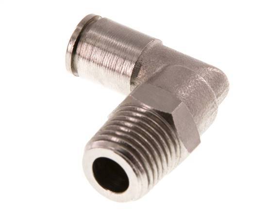 6mm x R1/4'' 90 graden L-verbinding Messing Insteekfitting Buitendraad Draaibaar FKM [2 Stuks]