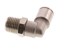 8mm x R1/4'' 90 graden L-verbinding Messing Insteekfitting Buitendraad Draaibaar FKM [2 Stuks]