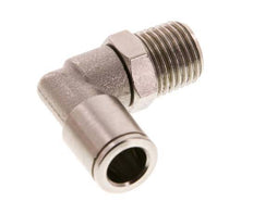 8mm x R1/4'' 90 graden L-verbinding Messing Insteekfitting Buitendraad Draaibaar FKM [2 Stuks]