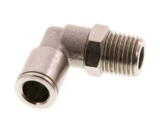 8mm x R1/4'' 90deg Elbow Push-in Fitting with Male Threads Brass FKM Rotatable [2 Pieces]