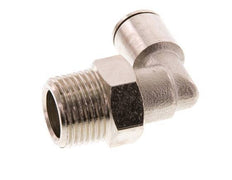 8mm x R3/8'' 90 graden L-verbinding Messing Insteekfitting Buitendraad Draaibaar FKM