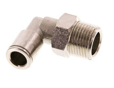 8mm x R3/8'' 90 graden L-verbinding Messing Insteekfitting Buitendraad Draaibaar FKM