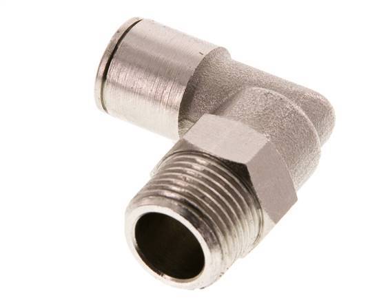 10mm x R3/8'' 90 graden L-verbinding Messing Insteekfitting Buitendraad Draaibaar FKM