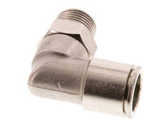14mm x R3/8'' 90 graden L-verbinding Messing Insteekfitting Buitendraad Draaibaar FKM