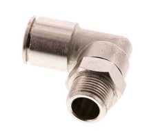 14mm x R3/8'' 90 graden L-verbinding Messing Insteekfitting Buitendraad Draaibaar FKM
