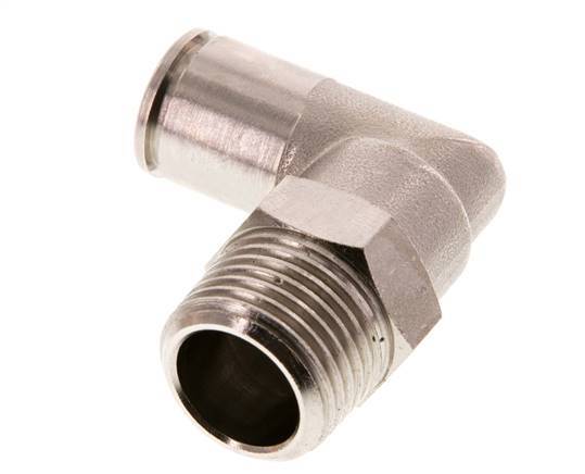 12mm x R1/2'' 90 graden L-verbinding Messing Insteekfitting Buitendraad Draaibaar FKM