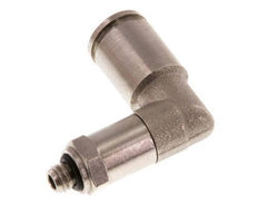6mm x M 5 90 graden L-verbinding Messing Insteekfitting Buitendraad Lange Huls Draaibaar NBR