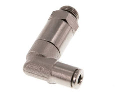 4mm x G1/8'' 90 graden L-verbinding Messing Insteekfitting Buitendraad Lange Huls Draaibaar NBR [2 Stuks]