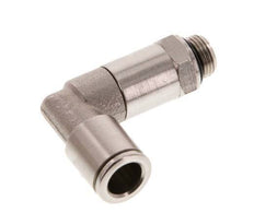 8mm x G1/8'' 90 graden L-verbinding Messing Insteekfitting Buitendraad Lange Huls Draaibaar NBR [2 Stuks]