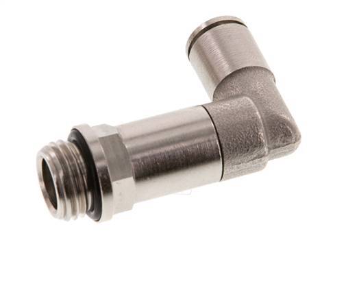 6mm x G1/4'' 90 graden L-verbinding Messing Insteekfitting Buitendraad Lange Huls Draaibaar NBR [2 Stuks]