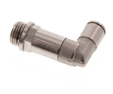 6mm x G1/4'' 90 graden L-verbinding Messing Insteekfitting Buitendraad Lange Huls Draaibaar NBR [2 Stuks]