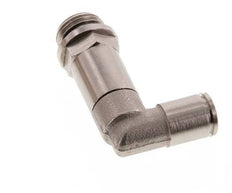 6mm x G1/4'' 90 graden L-verbinding Messing Insteekfitting Buitendraad Lange Huls Draaibaar NBR [2 Stuks]