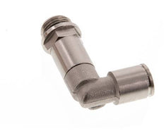 8mm x G1/4'' 90 graden L-verbinding Messing Insteekfitting Buitendraad Lange Huls Draaibaar NBR [2 Stuks]