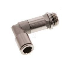 8mm x G1/4'' 90 graden L-verbinding Messing Insteekfitting Buitendraad Lange Huls Draaibaar NBR [2 Stuks]
