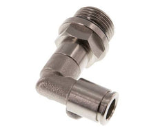 8mm x G3/8'' 90 graden L-verbinding Messing Insteekfitting Buitendraad Lange Huls Draaibaar NBR