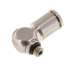 5mm x M 5 90 graden L-vorm Messing Insteekfitting Buitendraad Draaibaar NBR