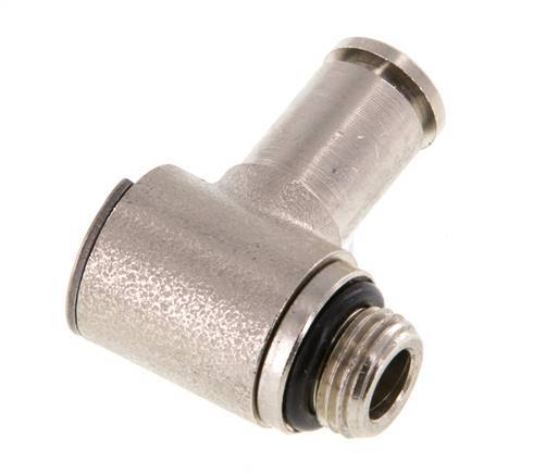 5mm x G1/8'' 90 graden L-vorm Messing Insteekfitting Buitendraad Draaibaar NBR