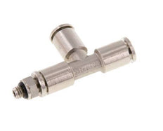 5mm x M 5 rechte hoek T-stuk Messing Insteekfitting Buitendraad Draaibaar NBR