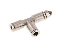 5mm x M 5 rechte hoek T-stuk Messing Insteekfitting Buitendraad Draaibaar NBR