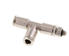 5mm x M 5 rechte hoek T-stuk Messing Insteekfitting Buitendraad Draaibaar NBR
