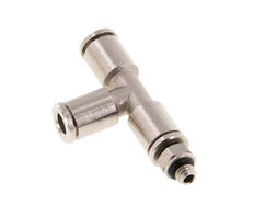 5mm x M 5 rechte hoek T-stuk Messing Insteekfitting Buitendraad Draaibaar NBR
