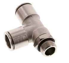 14mm x G3/8'' Right Angle Tee Push-in Fitting with Male Threads Brass NBR Rotatable