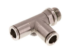 8mm x G1/4'' rechte hoek T-stuk Messing Insteekfitting Buitendraad Draaibaar FKM