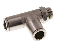 10mm x G1/4'' rechte hoek T-stuk Messing Insteekfitting Buitendraad Draaibaar FKM