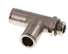 10mm x G1/4'' rechte hoek T-stuk Messing Insteekfitting Buitendraad Draaibaar FKM