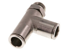10mm x G1/4'' rechte hoek T-stuk Messing Insteekfitting Buitendraad Draaibaar FKM