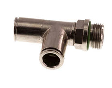 10mm x G3/8'' rechte hoek T-stuk Messing Insteekfitting Buitendraad Draaibaar FKM