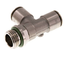 14mm x G1/2'' rechte hoek T-stuk Messing Insteekfitting Buitendraad Draaibaar FKM