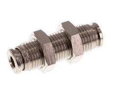 4mm Push-in Fitting Brass FKM Bulkhead