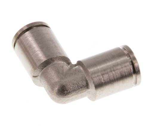 6mm 90 graden L-verbinding Messing Insteekfitting NBR [2 Stuks]