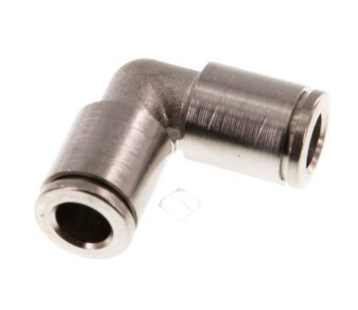 6mm 90 graden L-verbinding Messing Insteekfitting NBR [2 Stuks]