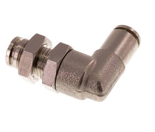 4mm 90 graden L-verbinding Messing Insteekfitting Schotdoorvoer NBR