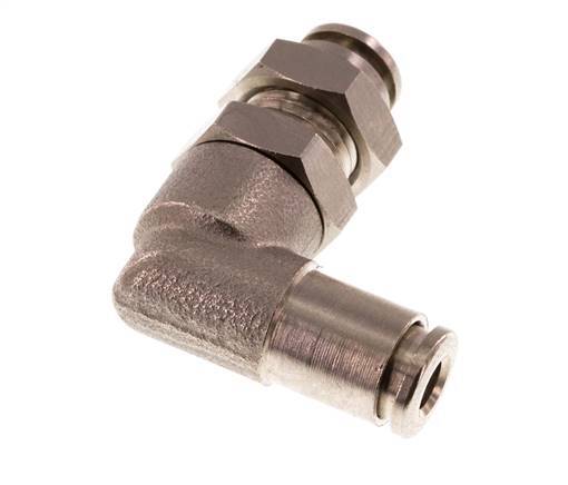 4mm 90 graden L-verbinding Messing Insteekfitting Schotdoorvoer NBR