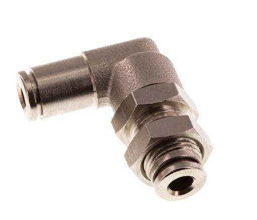 4mm 90 graden L-verbinding Messing Insteekfitting Schotdoorvoer NBR