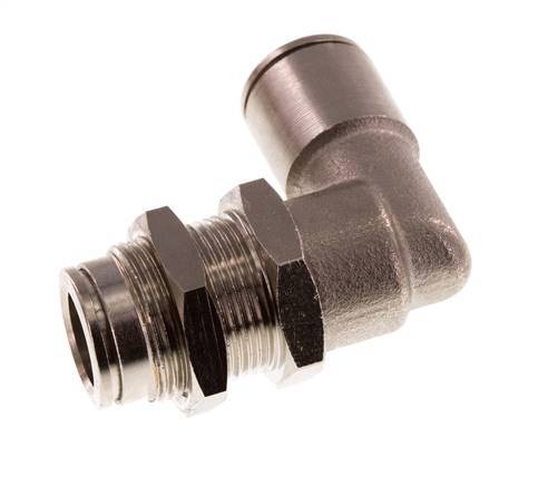 10mm 90 graden L-verbinding Messing Insteekfitting Schotdoorvoer NBR