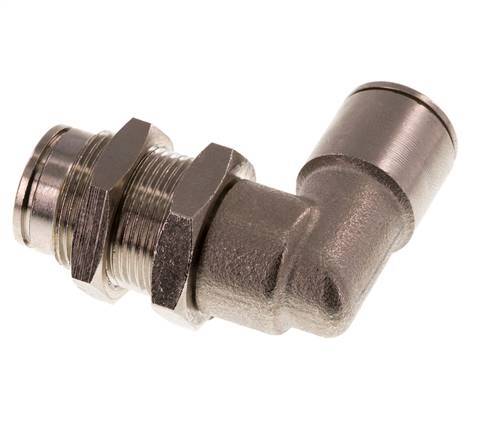 10mm 90 graden L-verbinding Messing Insteekfitting Schotdoorvoer NBR