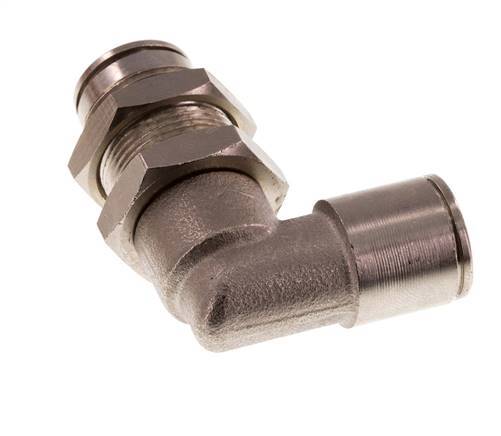 10mm 90 graden L-verbinding Messing Insteekfitting Schotdoorvoer NBR