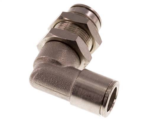 10mm 90 graden L-verbinding Messing Insteekfitting Schotdoorvoer NBR