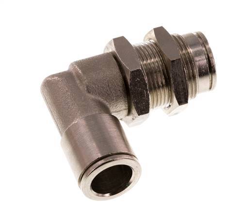 10mm 90 graden L-verbinding Messing Insteekfitting Schotdoorvoer NBR