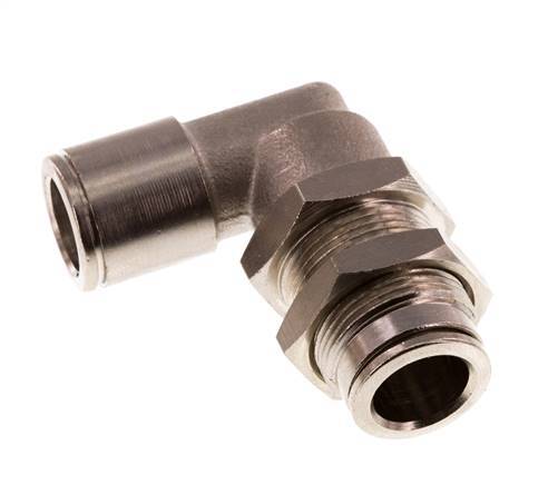 10mm 90 graden L-verbinding Messing Insteekfitting Schotdoorvoer NBR