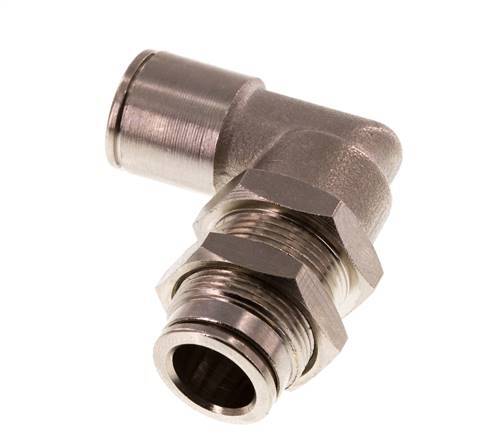 10mm 90 graden L-verbinding Messing Insteekfitting Schotdoorvoer NBR