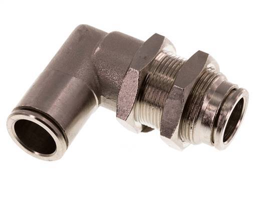 12mm 90 graden L-verbinding Messing Insteekfitting Schotdoorvoer NBR