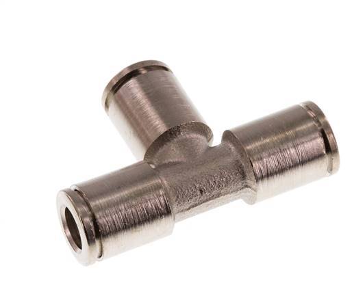 6mm T-koppeling Messing Insteekfitting NBR [2 Stuks]