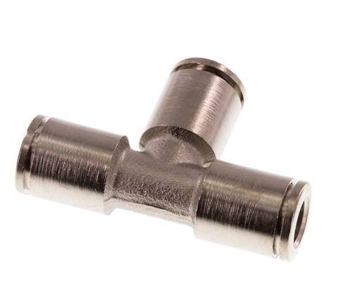 6mm T-koppeling Messing Insteekfitting NBR [2 Stuks]